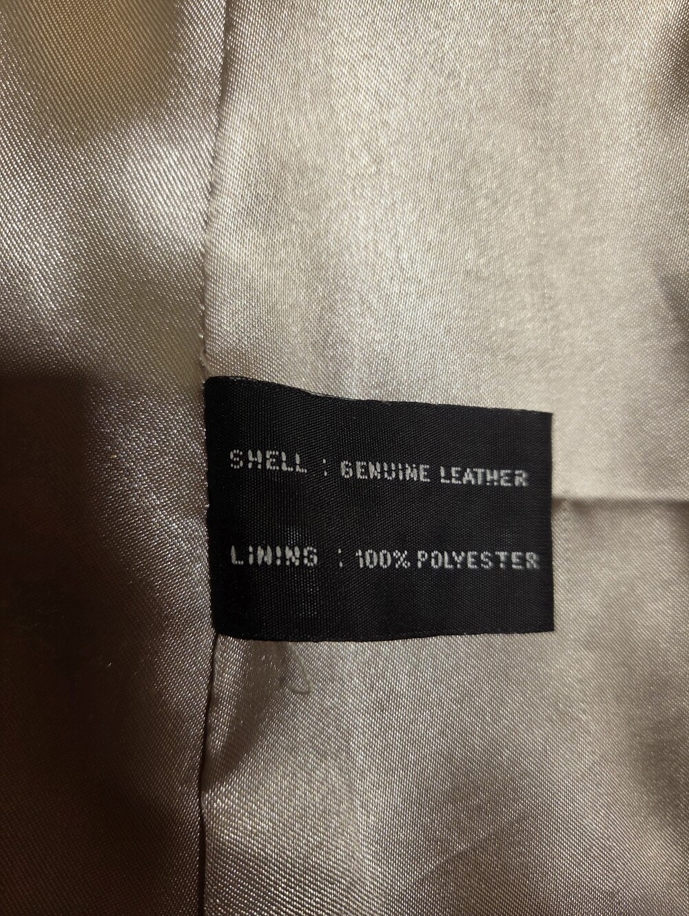 Vintage Lori Lori Lobi Lobi Cream Leather Blazer Jacket Coat Medium - Picture 5 of 6